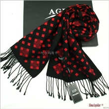 潮流英伦秋冬季100%桑蚕丝男士围巾男式真丝绒保暖围巾418