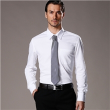 G2000长袖白色斜纹衬衫男士免烫白色斜纹衬衣批发修身商务衬衫