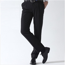 G2000男士修身免烫西裤黑色竖纹商务西裤修身西裤批发