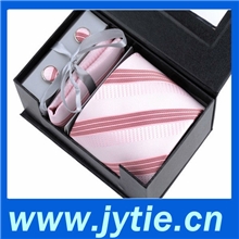 牌领带商务正装蚕桑丝真丝领带色织男士领带礼盒装