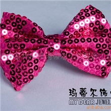 蝴蝶结发饰亮片珠片服饰