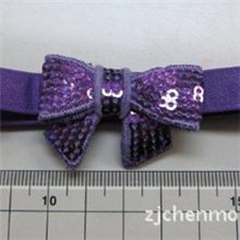 厂家直销亮片书带，珠片发带。亮片蝴蝶结笔记本束带。