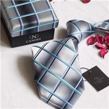 品牌商务男士正装外贸绿黄色条纹嵊州领带厂家高档礼品套装批发