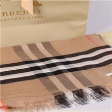 厂家直销英伦风经典英伦风真丝羊绒加长款格子围巾披肩多用款