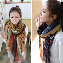 2013韩国秋冬女士保暖围巾明星同款巴厘纱水波纹围巾披肩冬季围巾