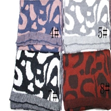 正宗外贸Y原单冬季加厚新款大豹纹围巾精致针织厚围巾秋冬