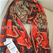 正品Z*R原单韩国秋冬波西米亚超大丝巾长款流苏坠女士披肩批发