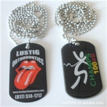 世纪辉生产定做，金属吊牌/狗牌，喷油吊牌，入色吊牌，拉丝吊牌