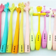 AB-30韩国文具卡通动物弯曲笔厂家直接供应小额批发100元混批