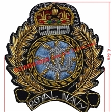 供应印度丝刺绣徽章、金属丝徽章、手工弹簧丝帽徽