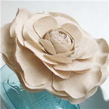 Anya@Jody礼服胸花外贸原单胸针麻布立体花朵牡丹花饰