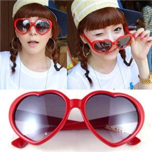 桃心灰片-太阳镜心形桃心眼镜爱心眼镜墨镜潮人超大女复古镜批发