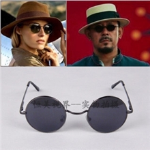 小圆眼太阳镜复古镜个性墨镜太子镜小老板镜