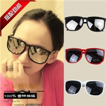 发墨镜lanvin/同款潮人大框太阳镜2013男蛤蟆镜女士超大墨镜992