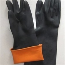 北塔加厚乳胶手套工业手套耐油耐酸碱防护手套劳保手套批发