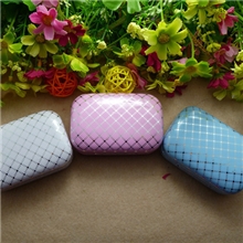 隐形眼镜盒伴侣盒双联盒存液瓶摄子吸棒铁包高档皮A-908-2