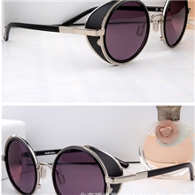 范爷同款时尚圆框墨镜潮男女复古金属架圆形太阳镜大框太子镜