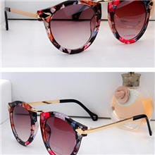 欧美流行明星街拍箭头太阳镜花色款墨镜复古时尚男女眼镜