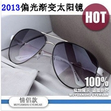 男女士同款复古墨镜偏光眼镜大框百搭渐变防紫外线太阳镜2878