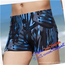 批发男士游泳裤/花色平角泳裤/男式泳衣/多色随机发