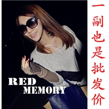 偏光方框复古太阳镜明星款6号女士经典百搭大框太阳眼镜墨镜