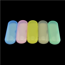 塑料透明近视眼镜盒轻巧便携式颜色多样吸铁石镜盒透明盒子