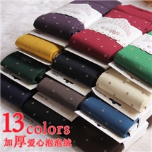 【韩国原单】内加泡泡绒加厚舒适爱心竖纹九分踩脚两用打底裤袜