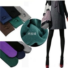 厂家直销精品秋冬款彩色天鹅绒内拉绒拉毛加厚连裤袜