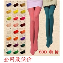 80D天鹅绒糖果色丝袜秋季防勾丝糖果色连裤袜义乌打底袜子批发