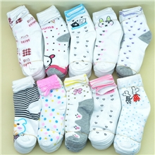 淘宝地摊爆款涤棉卡通中筒袜韩版春秋冬款袜子厂家批发