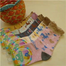 纯棉春秋季童袜批发外贸原单花边童袜颜色多7万现货难得好货