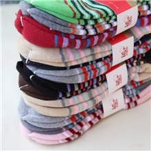 全毛圈横条女袜批发冬天加厚保暖1125-4