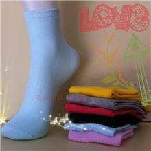 袜子批发纯棉糖果色女全棉袜按摩底女袜秋冬季棉袜休闲袜
