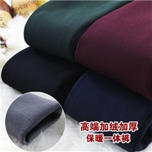 PB高端品质冬季必备!细条纹加绒加厚保暖踩脚连裤袜