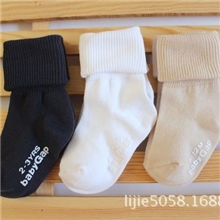 批发原单儿童点胶袜，防滑地板袜，中筒袜，三挽袜纯色袜子