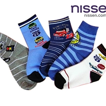 日单nissen童袜热销男童汽车款棉袜百搭童袜批发童袜批发