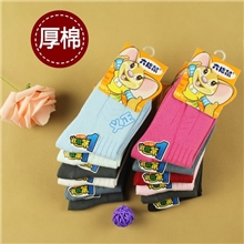 六指鼠秋冬加厚儿童袜子宝宝袜纯棉独立包装正品品牌童袜批发