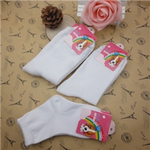 品牌学生白袜学生袜子全棉童袜纯棉儿童白袜