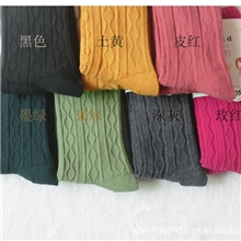 全棉韩版儿童麻花款连裤袜双针连裤袜无骨缝头