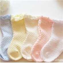 儿童网眼袜/宽松口春秋夏薄全棉袜子无缝无线头