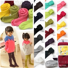 外贸童袜/儿童袜子/裤袜/儿童连裤袜/糖果色打底裤袜/共16色