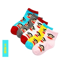 【秋冬款】日韩卡通猴纯棉童袜外贸儿童袜子外贸童袜全棉批发
