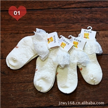 韩版/蕾丝花边透气网眼童袜/外贸夏季超薄款公主气质袜/纯棉薄袜