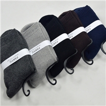 帆宇尚品全棉纯棉纯色毛圈袜子男袜加厚保暖秋冬男士拉毛袜子批发