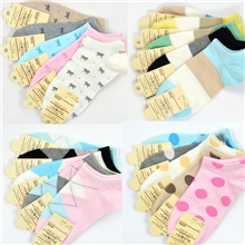 帆宇尚品全棉纯棉日系糖果色女士船袜子批发女船袜厂家批发wazi袜