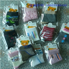 特价供应适合淘宝赠送儿童袜全棉带商标每双进小袋儿童袜