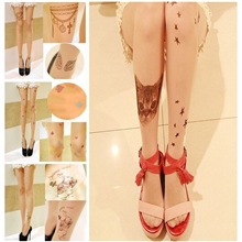 日本原单23款日本专柜同步纹身丝袜连裤袜刺青袜手绘丝袜