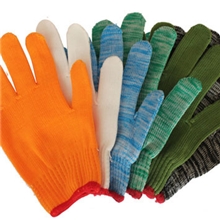 供应电脑十针尼龙丝手套全尼龙手套批发防护丙纶劳保手套厂