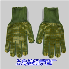 尼龙点珠手套丙纶防滑点塑劳保手套点胶手套农业批发长手臂