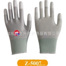 厂家直销18针点塑PU五指手套